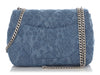 Chanel Medium Camellia Denim Sweetheart Flap