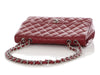 Chanel Jumbo Dark Red Quilted Caviar Classic Single Flap