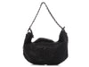 Chanel XL Black Distressed Calfskin Modern Chain Hobo