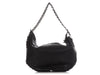 Chanel XL Black Distressed Calfskin Modern Chain Hobo