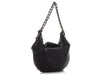 Chanel XL Black Distressed Calfskin Modern Chain Hobo