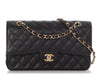 Chanel Medium/Large Black Quilted Caviar Classic Double Flap