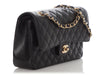 Chanel Medium/Large Black Quilted Caviar Classic Double Flap