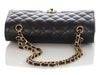 Chanel Medium/Large Black Quilted Caviar Classic Double Flap