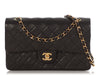 Chanel Medium/Large Vintage Black Quilted Lambskin Classic Double Flap