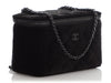 Chanel Mini So Black Part-Quilted Velvet Vanity Case