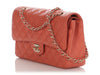 Chanel Medium/Large Salmon Quilted Caviar Classic Double Flap