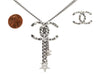 Chanel Logo Necklace & Pierced Earrings Set