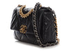 Chanel Medium Black Quilted Goatskin 19 Flap