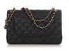 Chanel Jumbo Black Quilted Caviar Classic Double Flap