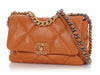 Chanel Medium Light Brown Quilted Lambskin 19 Flap