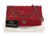 Chanel Medium/Large Red Patent Classic Double Flap