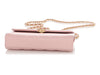 Chanel Pink Lambskin Enamel Top Handle Clutch