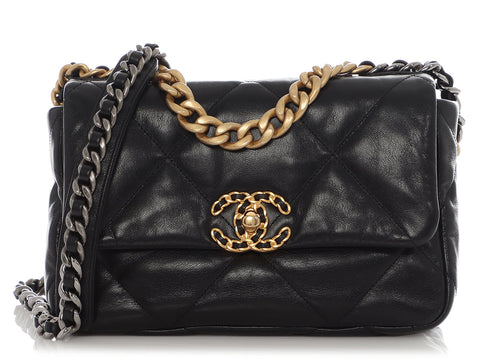 Chanel Black Small 19 Flap