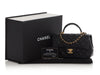 Chanel Mini Black Quilted Caviar Top Handle Flap