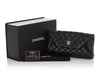 Chanel Black Part-Quilted Lambskin Fold Up Again Clutch