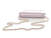 Chanel Lilac Metallic Patent Boy Wallet On Chain