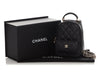 Chanel Mini Black Quilted Caviar Classic Backpack