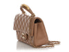 Chanel Mini Beige Quilted Lambskin Top Handle