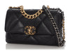 Chanel Medium Black Quilted Goatskin 19 Flap