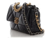 Chanel Medium Black Quilted Goatskin 19 Flap