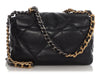 Chanel Medium Black Quilted Goatskin 19 Flap