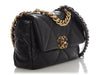 Chanel Medium Black Quilted Goatskin 19 Flap