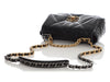 Chanel Medium Black Quilted Goatskin 19 Flap