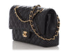 Chanel Medium/Large Black Quilted Caviar Classic Double Flap