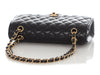 Chanel Medium/Large Black Quilted Caviar Classic Double Flap