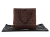 Chanel Vintage Brown Quilted Lambskin Tote