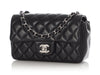 Chanel Mini Black Quilted Lambskin Rectangular Classic