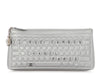 Chanel LE Silver Quilted Calfskin Keyboard Clutch