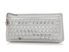 Chanel LE Silver Quilted Calfskin Keyboard Clutch