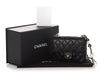 Chanel Mini Black Quilted Lambskin Heart Charms Flap