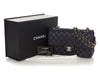 Chanel Medium/Large Navy Quilted Caviar Classic Double Flap