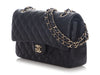 Chanel Medium/Large Navy Quilted Caviar Classic Double Flap