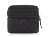 Chanel Black Quilted Caviar Zip Coin Purse