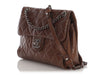 Chanel Vintage Brown Quilted Glazed Caviar Flap