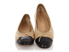 Chanel Beige and Tan Ballet Flats