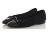 Chanel Navy Tweed Ballet Flats