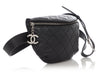 Chanel Black Quilted Caviar Uniform Waist Bag  