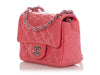 Chanel Mini Pink Puffy Quilted Patent Classic