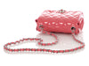 Chanel Mini Pink Puffy Quilted Patent Classic