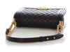 Chanel Old Medium Black Quilted Lambskin Boy Bag