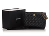 Chanel Small Black Quilted Soft Caviar Coco First Shopping Tote