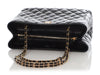 Chanel Small Black Quilted Soft Caviar Coco First Shopping Tote