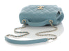 Chanel Small Light Blue Quilted Caviar Business Affinity Flap