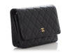 Chanel Black Quilted Caviar Wallet on Chain WOC