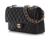 Chanel Medium/Large Black Quilted Lambskin Classic Double Flap